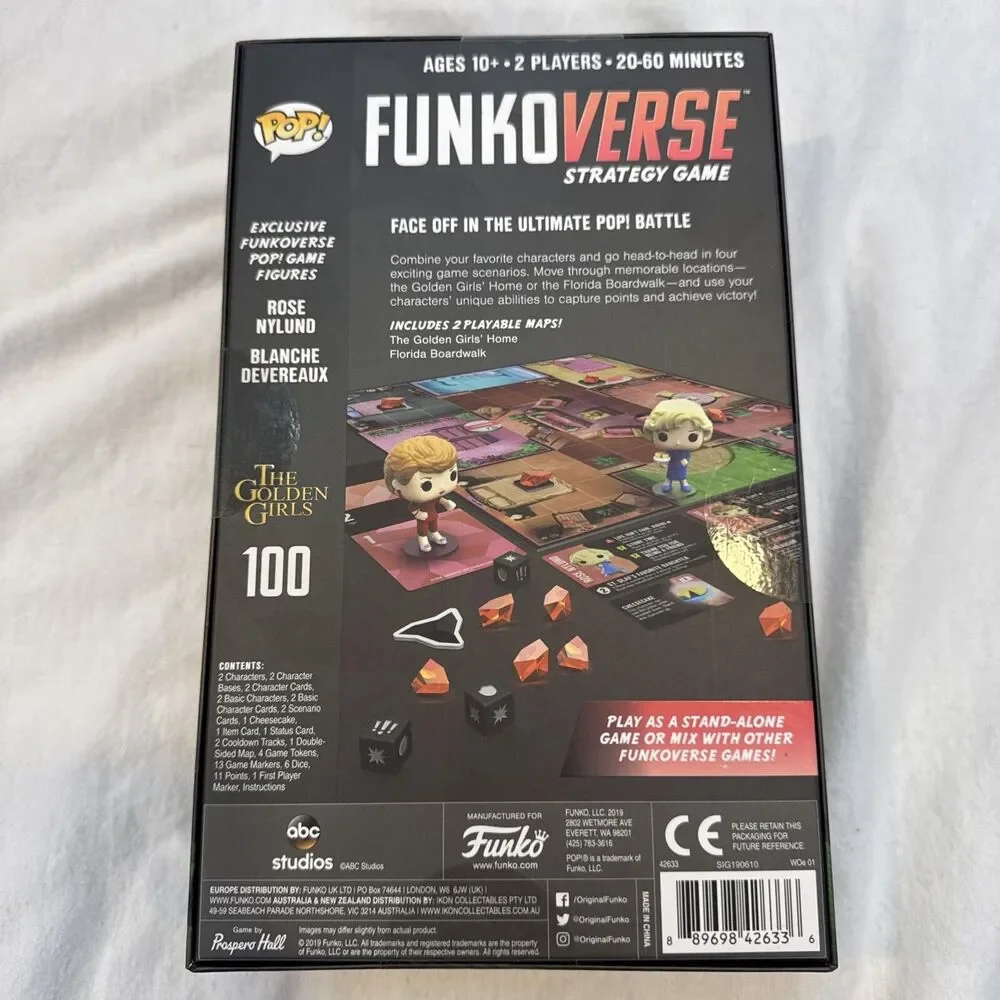 POP Funkoverse Strategy Board Game: The Golden Girls Theme #100 Collectible NEW